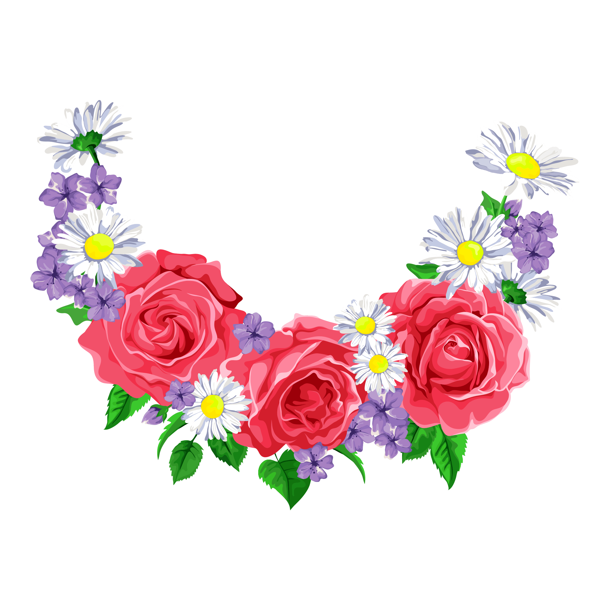Flowers Background PNG Image