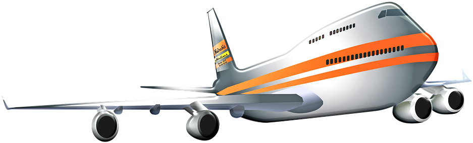 Flying Airplane Transparent Background