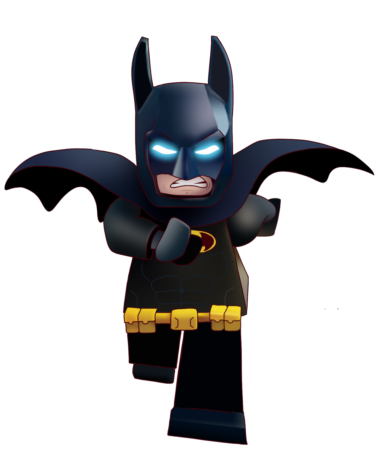 Flying Batman Chibi Transparent PNG