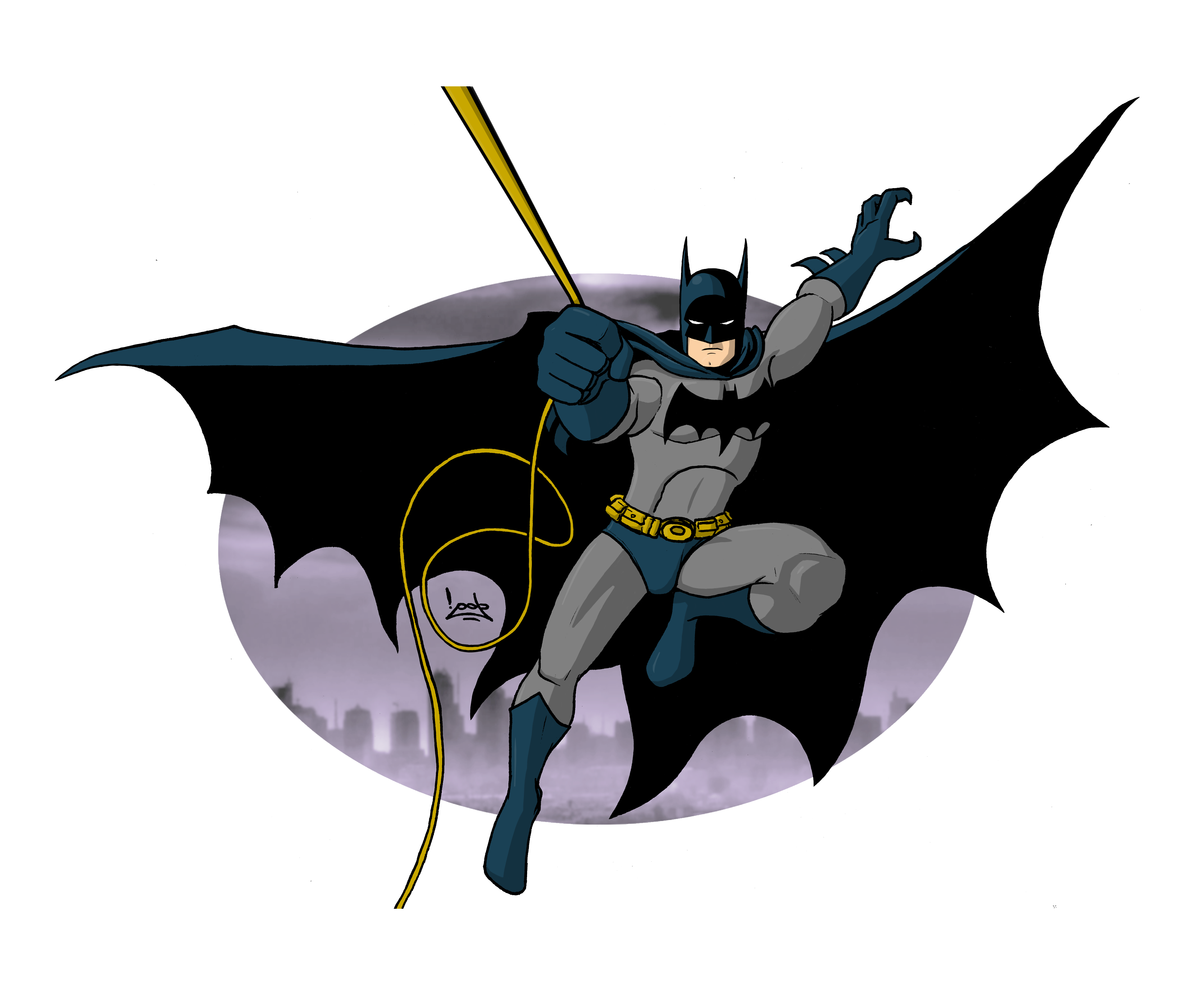 Flying Batman Vector Transparent PNG