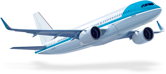 Flying Blue Aircraft Transparent PNG