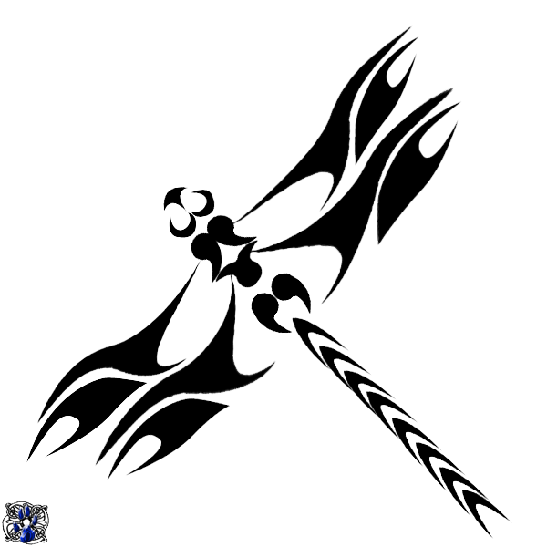 Flying Dragonfly Tattoos Background PNG Image