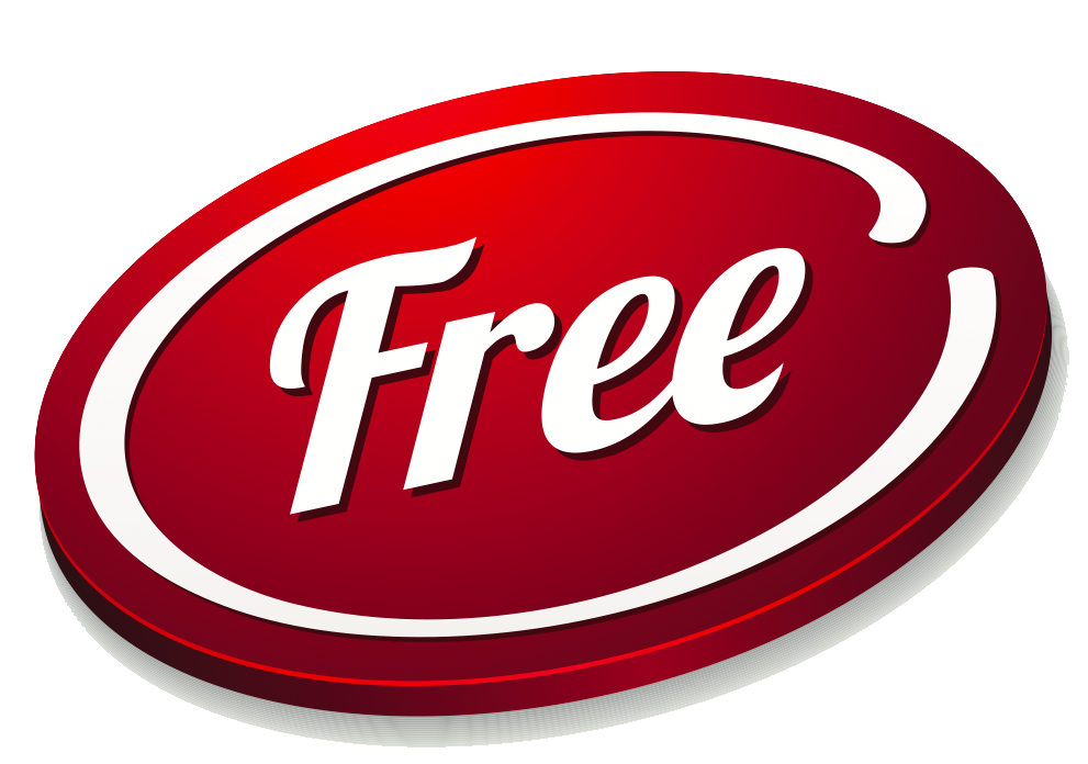 Free Red Sticker PNG