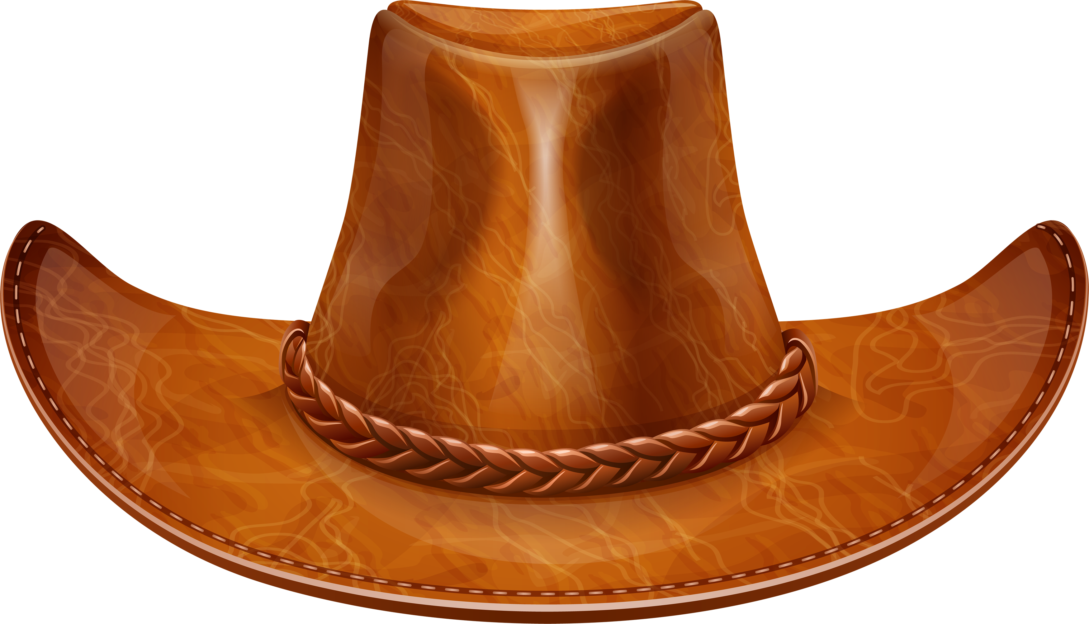 Front Cowboy Hat Background PNG Image