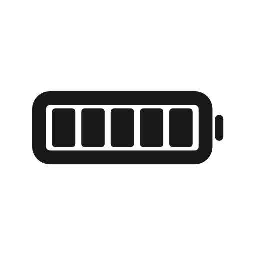 Full Battery Black Symbol Transparent PNG