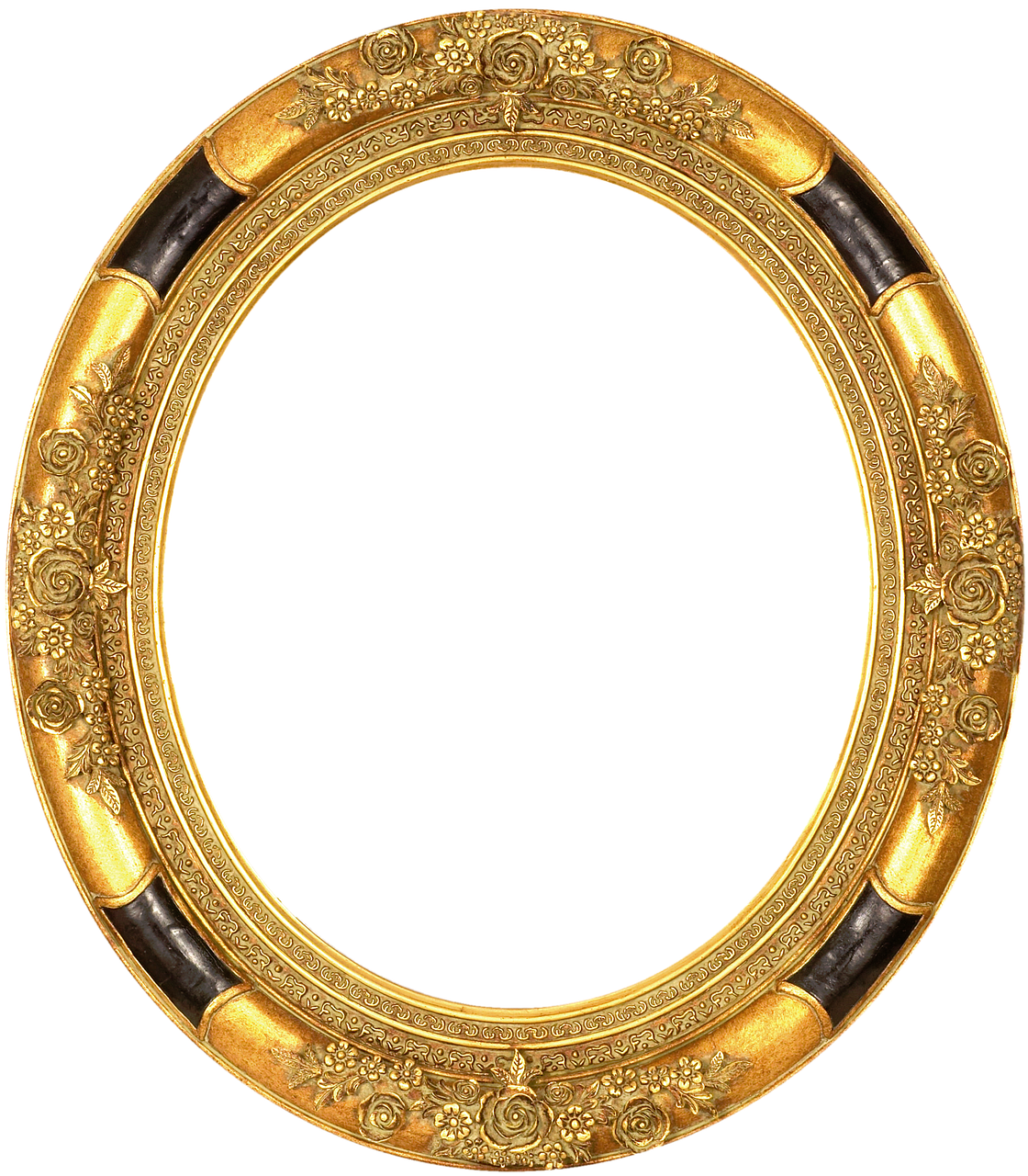 Gold Emboss Antique Mirror Transparent PNG