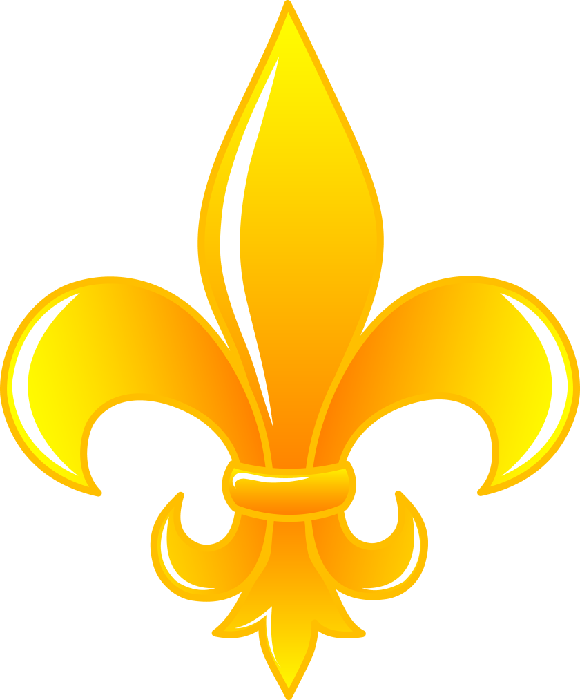 Gold Fleur De Lis Background PNG Image