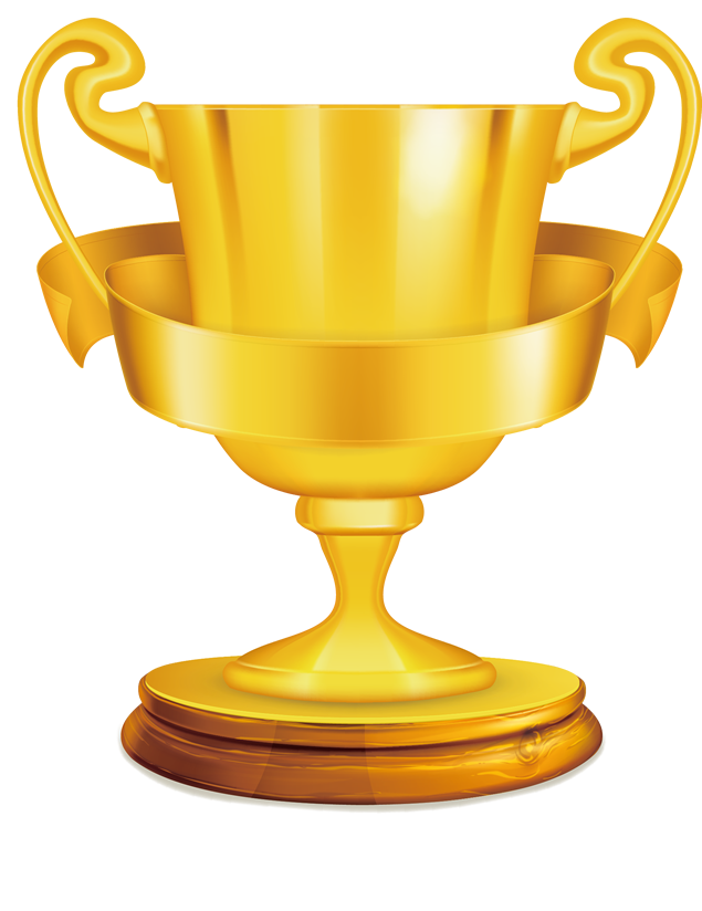 Gold Trophy Cup Shining Transparent PNG