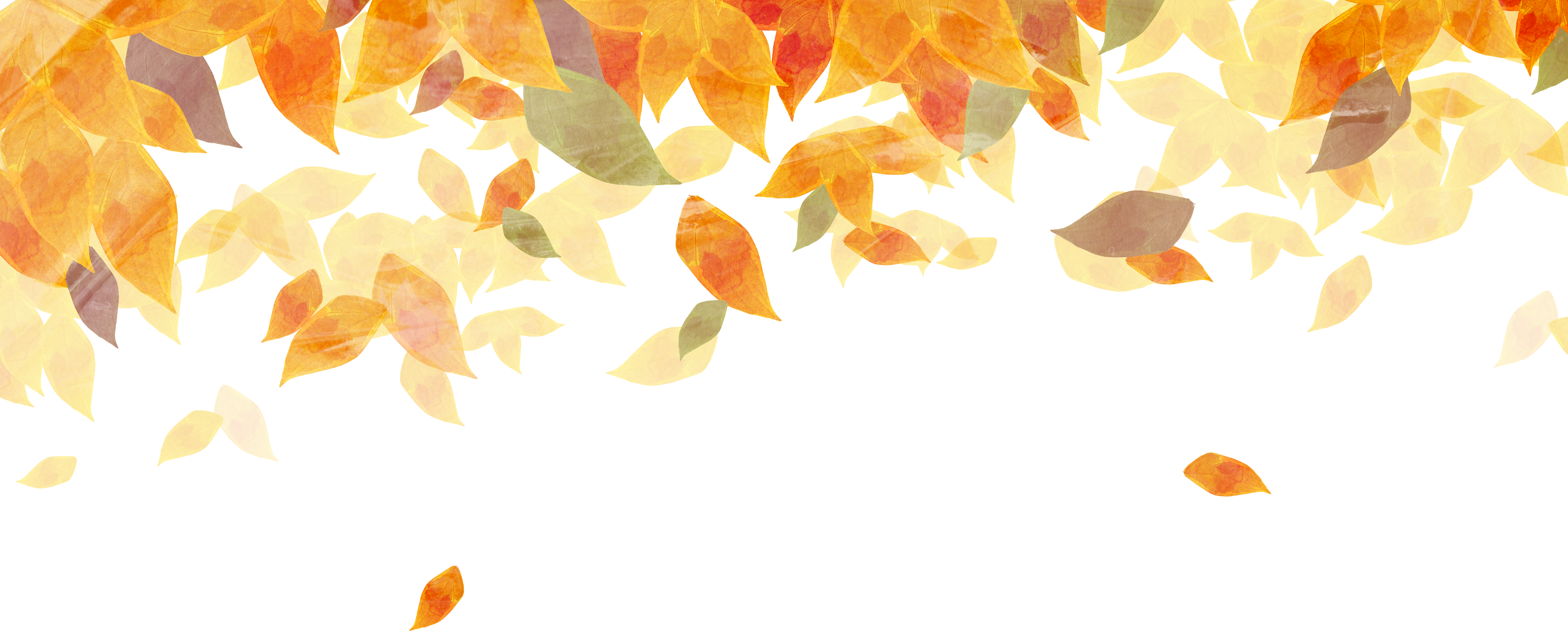 Golden Autumn Leaf Falling Transparent PNG