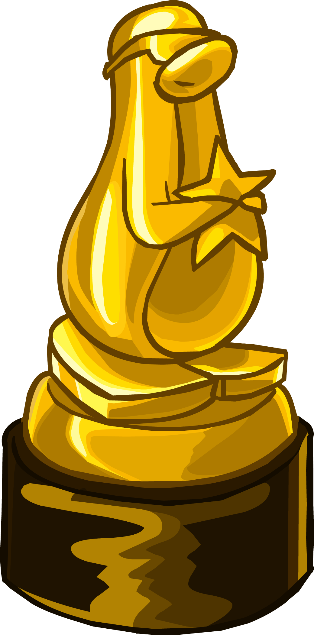 Golden Award Statue Transparent PNG