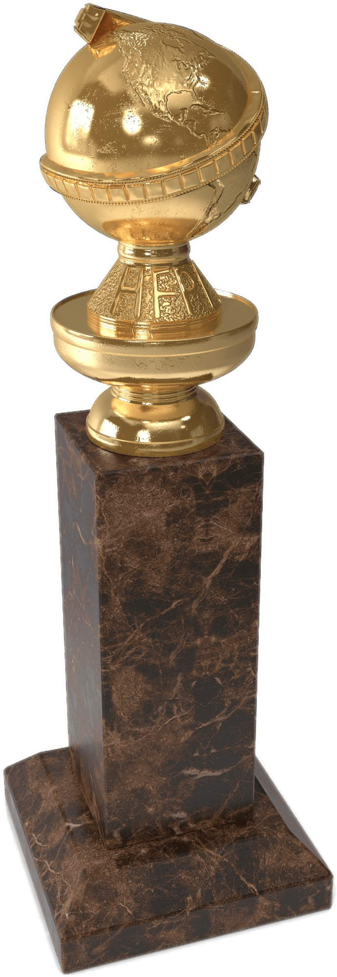 Golden Award Trophy Transparent PNG