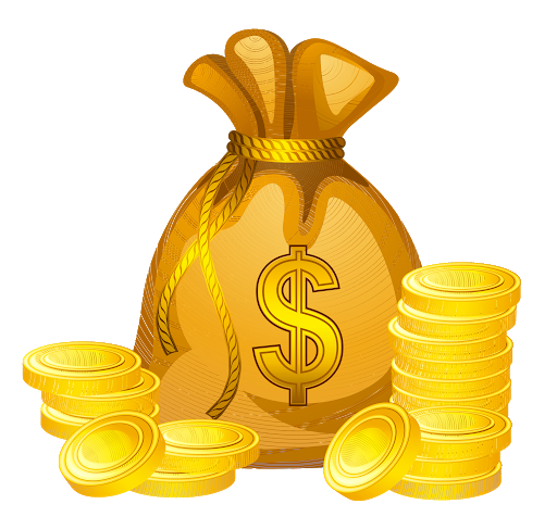 Golden Bag of Money Vector Transparent PNG