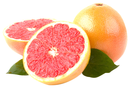 Grapefruit With Leaves Transparent PNG