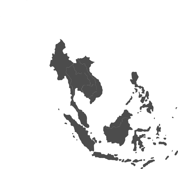 Gray Asia Map Vector Transparent PNG