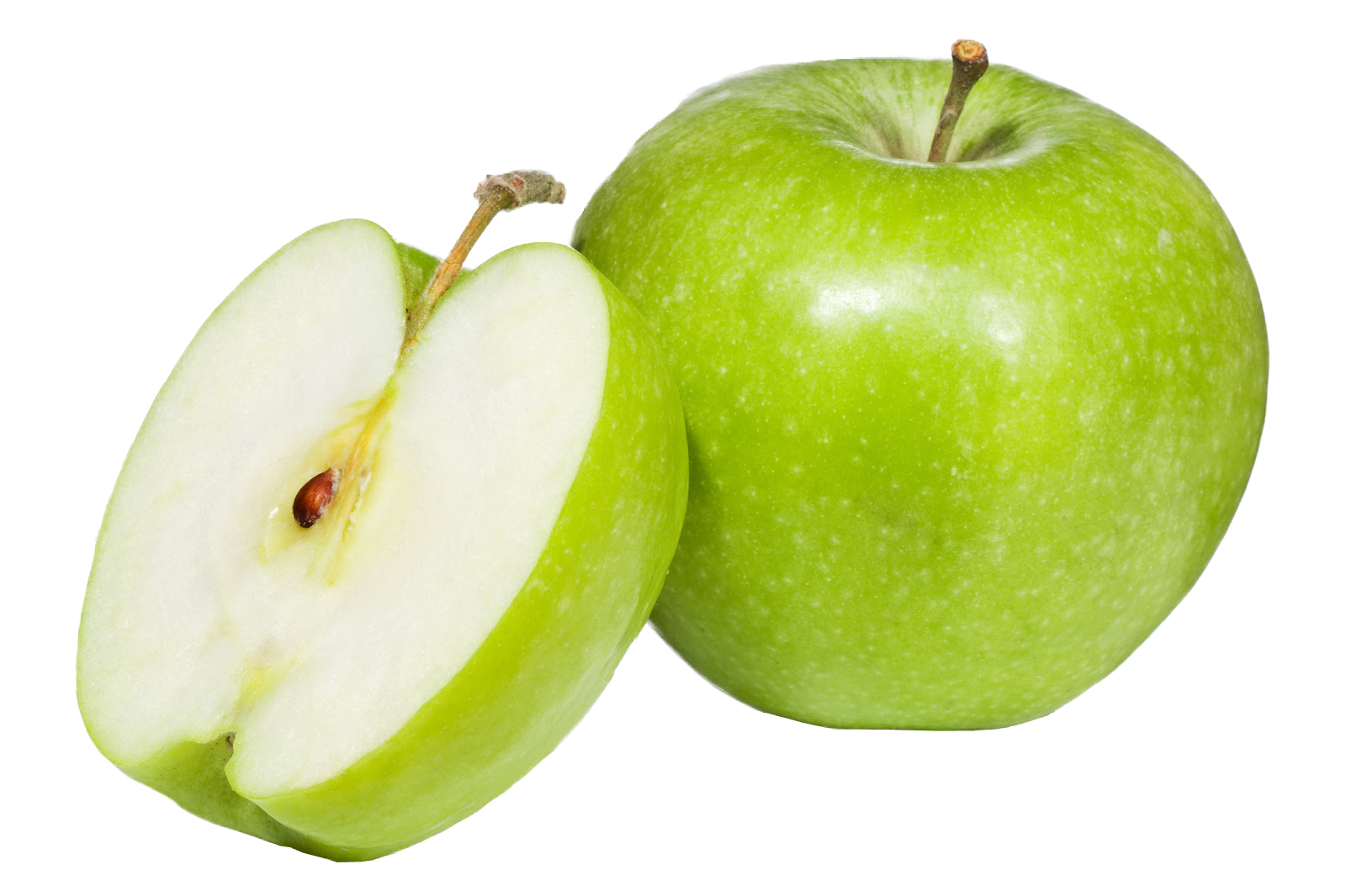 Green Apple Sliced PNG