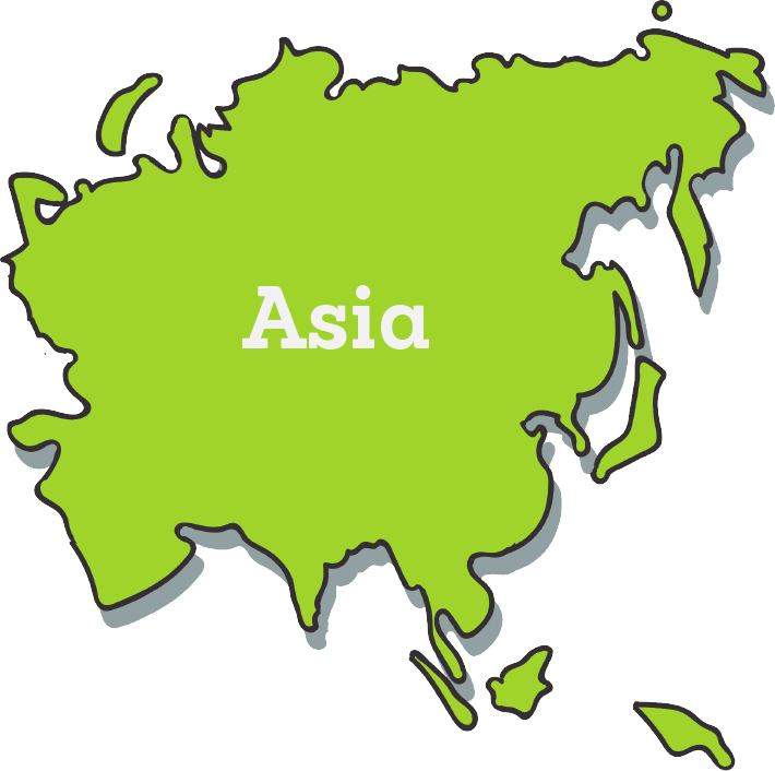 Green Asia Transparent PNG