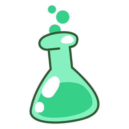 Green Flask Transparent Background