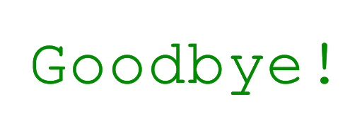 Green Goodbye Transparent PNG