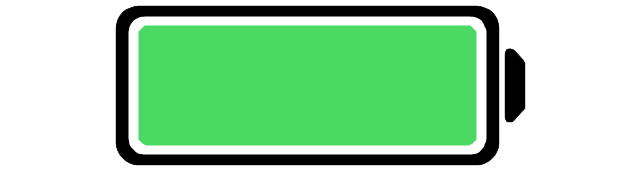 Green Phone Charging Battery PNG