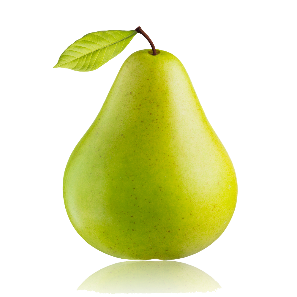 Green Single Shining Pear PNG