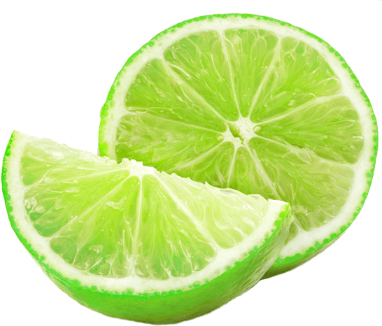 Half Sliced Lime Transparent PNG