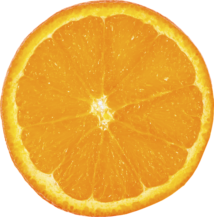 Half Sliced Orange PNG