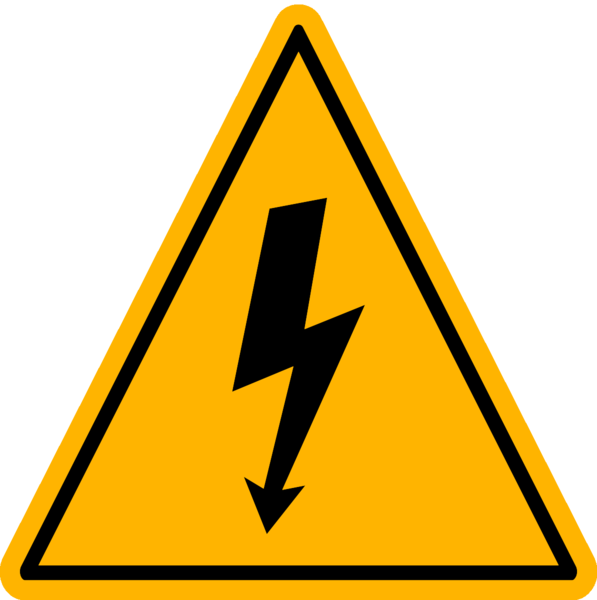 High Voltage Safety Sign Transparent PNG