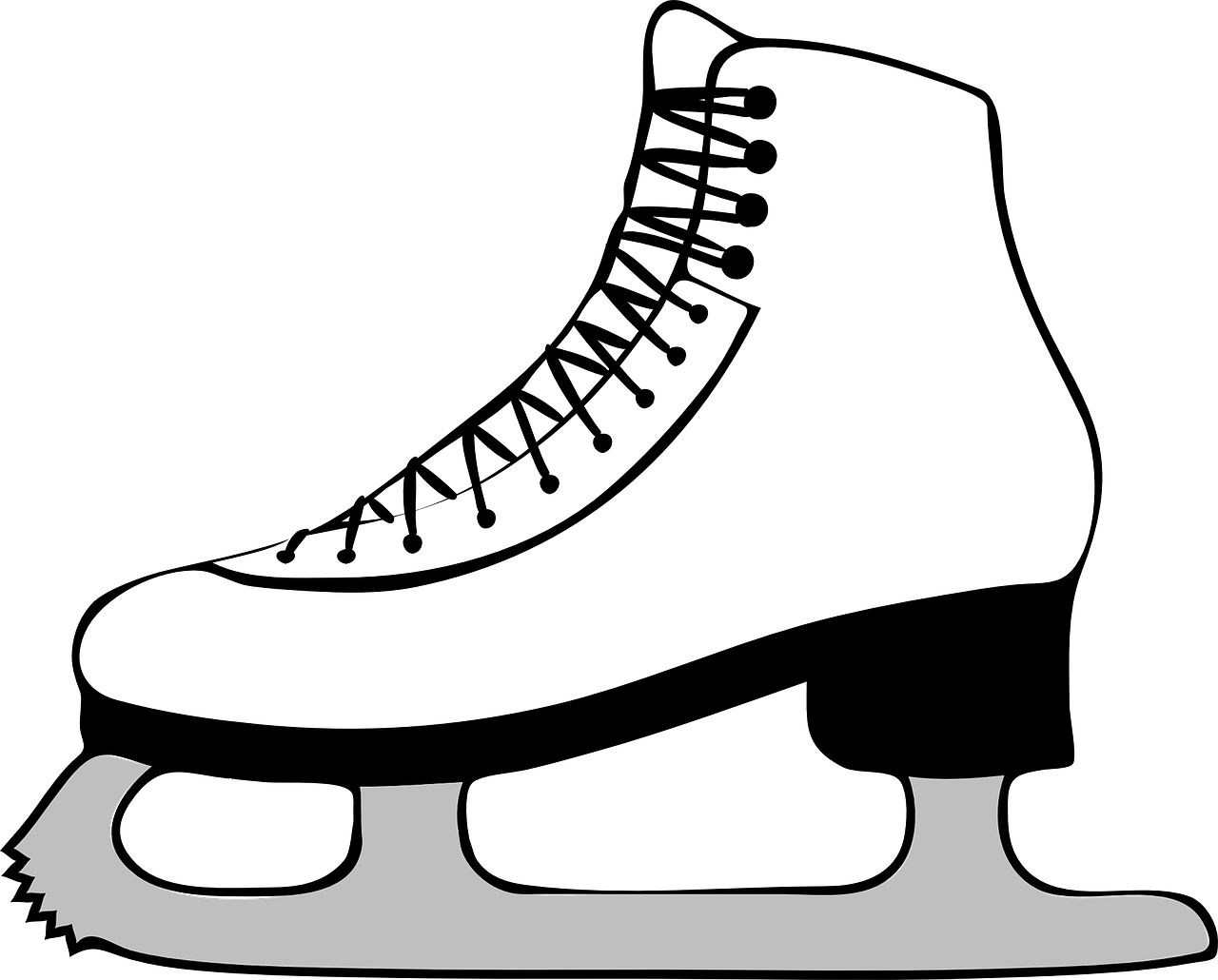 Ice Skating Shoes PNG Clipart Background
