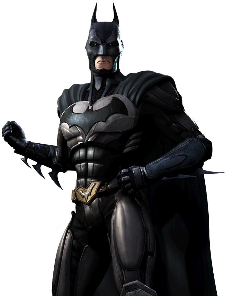 Injustice Batman Black Costume Vector PNG