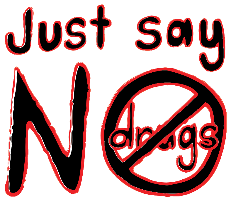 Just Say No Drugs PNG