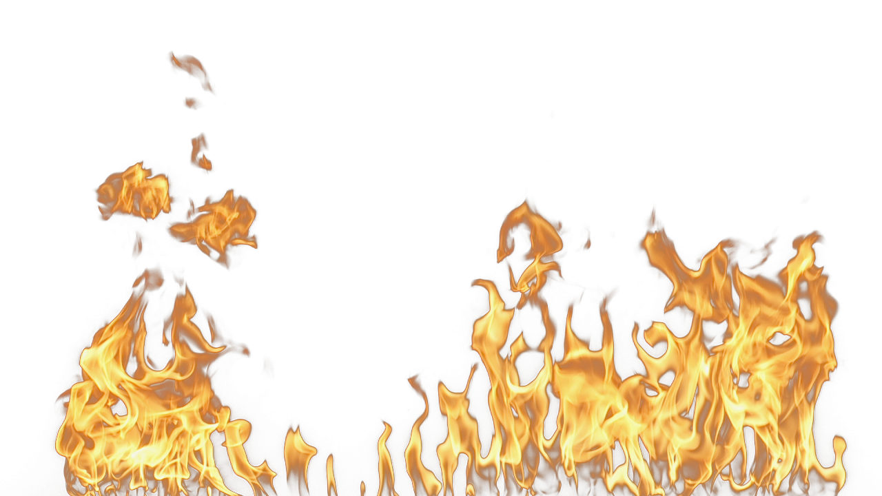 Large Fire Flames Background PNG Image