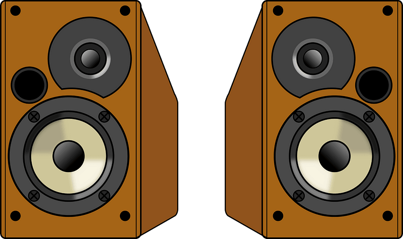 Loud Audio Speakers Clipart Transparent PNG