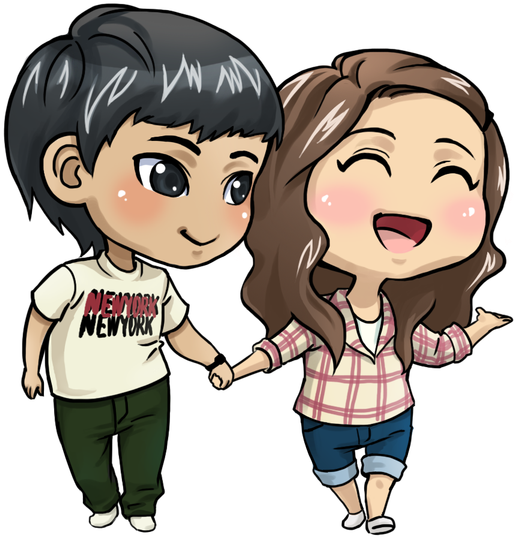 Love Anime Couple Transparent PNG