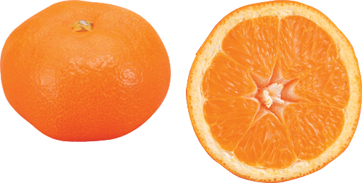 Mandarin Half Citrus Transparent PNG