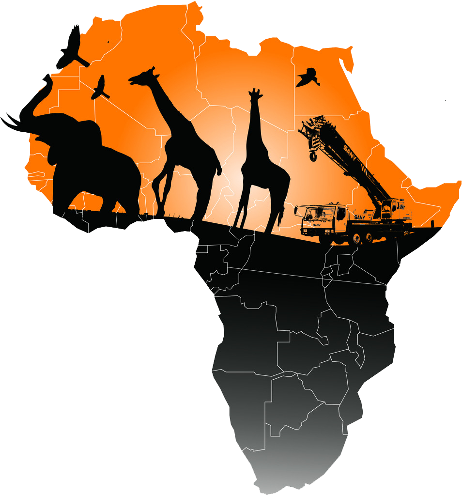 Karte von Afrika Transparenter Hintergrund