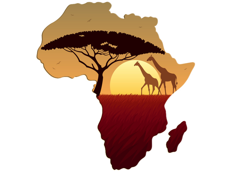 Map of Africa Transparent PNG