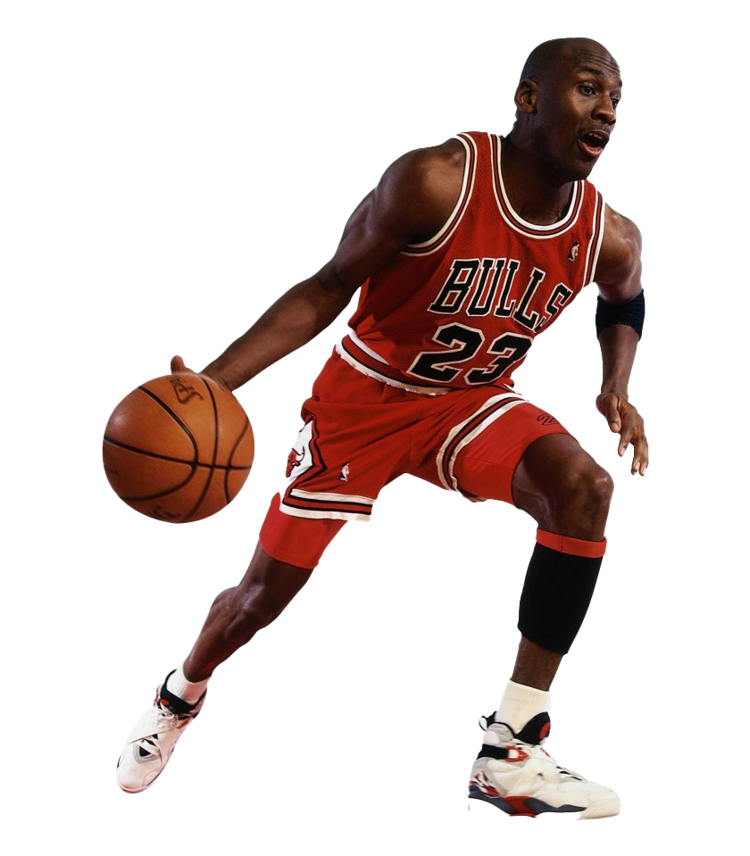 Michael Jordan Basketball Player Dribble PNG