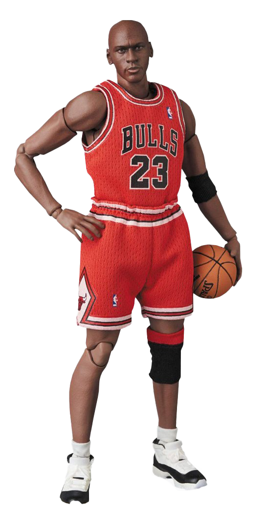 Michael Jordan Basketball Player Pose PNG