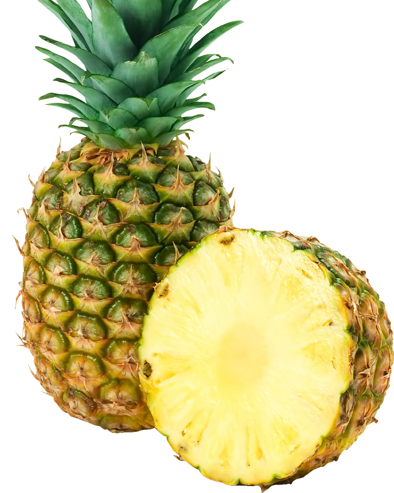 Natural Cut Pineapple PNG