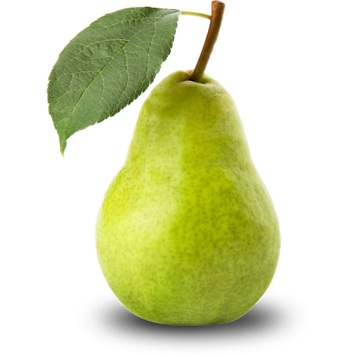 Natural Green Pear Transparent PNG