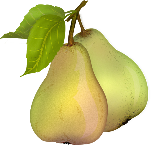 Natural Pear Transparent PNG