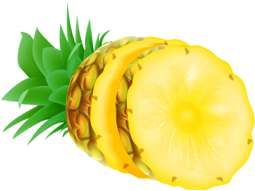 Natural Yellow Pineapple PNG