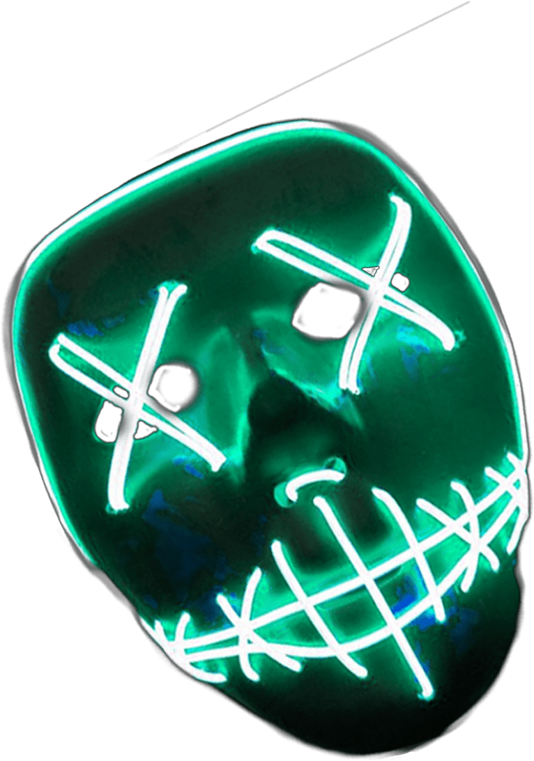 Neon 3D Mask PNG