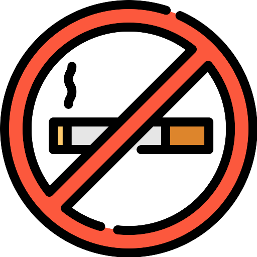 No Smoking Red Sticker Transparent PNG