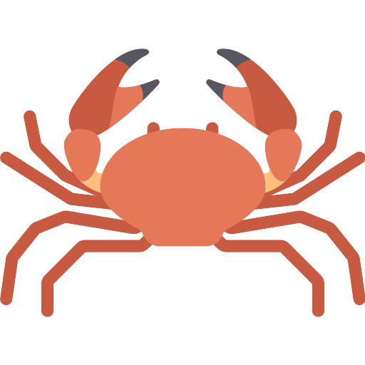 Orange Crab Clipart Transparent PNG