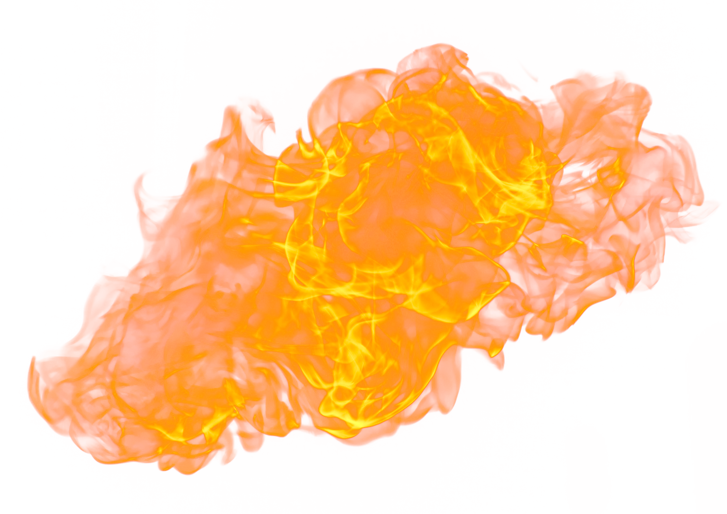Orange Fire Flames PNG HD Quality