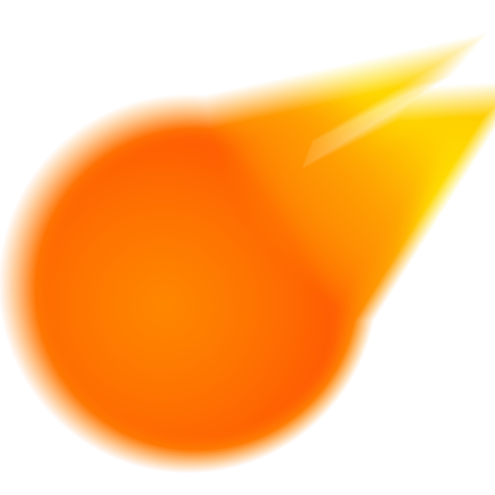 Orange Fireball Background PNG Image