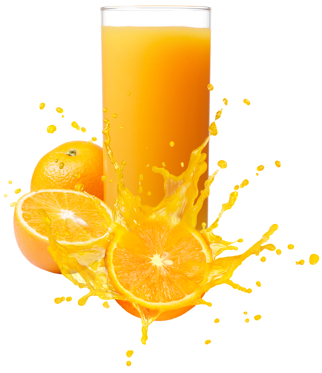Orange Glass Juice PNG