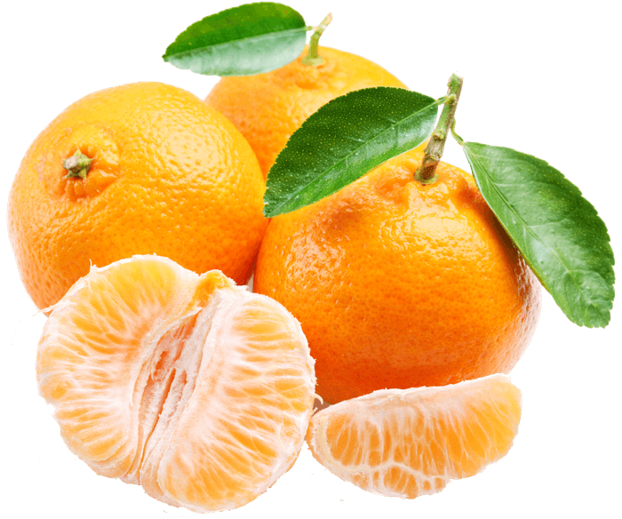 Orange Shining Half Mandarin Transparent PNG