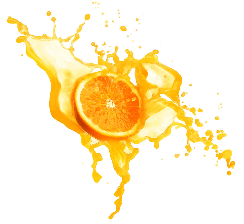 Orange Yellow Water Splash Transparent PNG